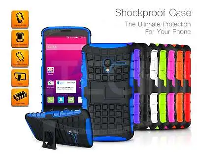 Shockproof Armour Defender Protection Case Cover For Huawei Y6 2018 • £4.45