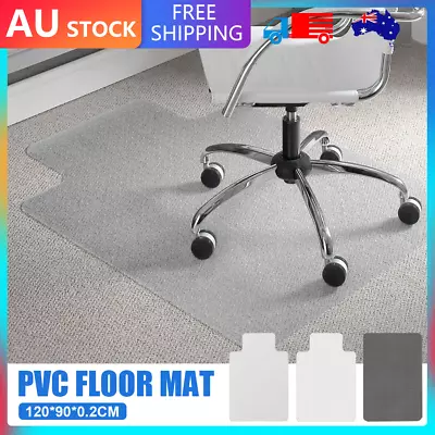 Chair Mat Carpet Hard Floor Protectors Home Office Room Desk PVC Mats 120X90 • $24.95