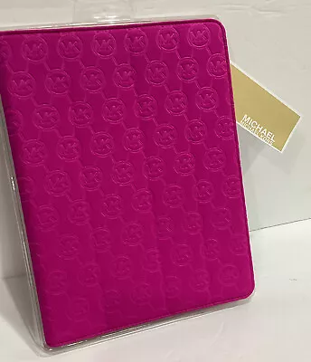 Michael Kors  Bright Pink Neoprene Cushion IPAD/Tablet  Zip Top Case NIB • $42.99