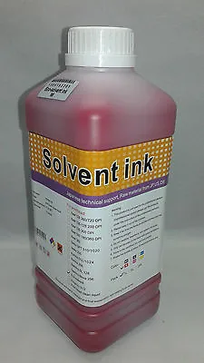 Eco Solvent Ink DX4 DX5 DX Roland Mimaki Mutoh Printers Magenta 1 Liter USA Ship • $32.88