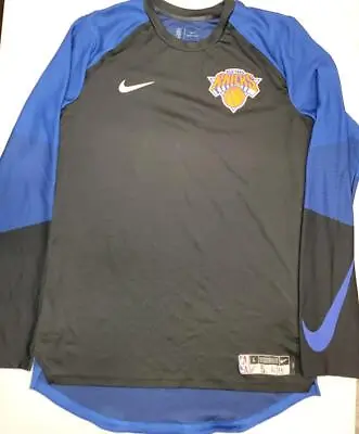 Nike NEW YORK KNICKS Game Used Authentic Long Sleeve Warm Up Shirt W/COA • $14.99