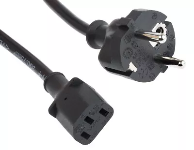 1  Pcs - RS PRO IEC C13 Socket To CEE 7/7 Plug Power Cord 1m • £20.63