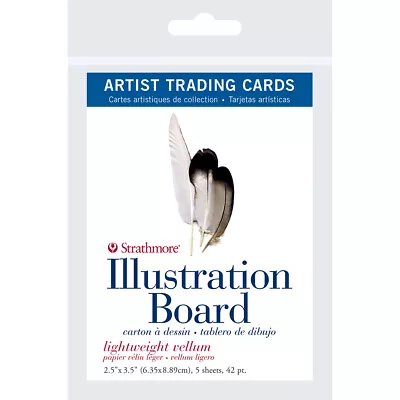 Strathmore Artist Trading Cards 2.5 X3.5  5/Pkg Illustration Board Vellum • $7.11