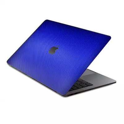 Skins Wrap For MacBook Pro 15 Inch Retina Touch  Blue Carbon Fiber Look • $16.98