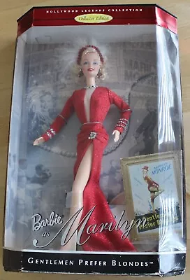 DAMAGED BOX/DOLL NEWW Barbie Marilyn Monroe Gentlemen Prefer Blondes 1997 • $42.95