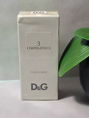 D&G 3 L'IMPERATRICE By Dolce & Gabbana 3.3 Oz / 100 Ml EDT SPRAY WOMEN NIB SEAL • $85.95