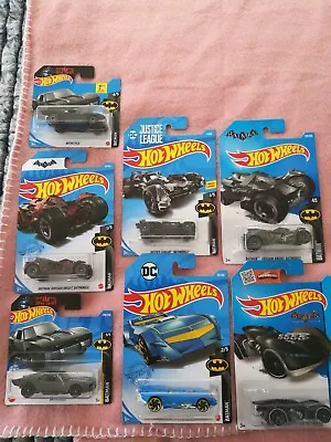 New Hot Wheels Batmobile 7 Car Lot  Justice League.arkham Knight Etc. • $19.95