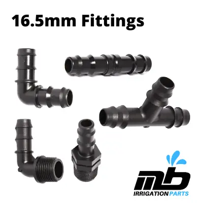 20mm Tee Elbow Hose Fitting Garden Irrigation Pipe Plastic Connector • £2.50
