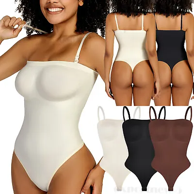 Strapless Body Shaper Women Compression Shapewear Bodysuit Tank Tummy Control • $15.99