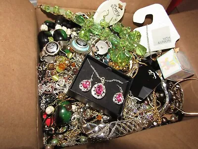 NEW VINTAGE 10 Lb. Lot Of ALL WEARABLE VERY NICE RESELL  Jewelry GREAT LOT!! • $79.99