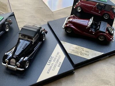 £69 • Buy 2 X MORGAN 4/4 1/43 CAR MODELS BY VITESSE: 1962 CLOSED 1992 CONVERTIBLE