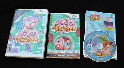 Nintendo Wii Kirby’s Epic Yarn Game Complete • $53.99