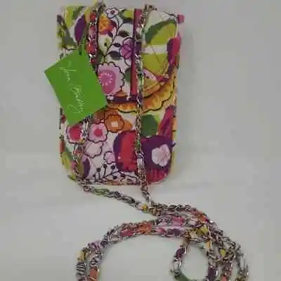 Vera Bradley Cell Phone Crossbody Purse CARD KEY BADGE  Chain Strap  Clementine • $14.99