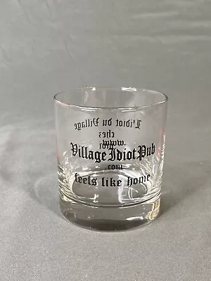 Village Idiot Pub VIP Bar Whiskey Bourbon Old Fashioned Drinking Glass • $14.97