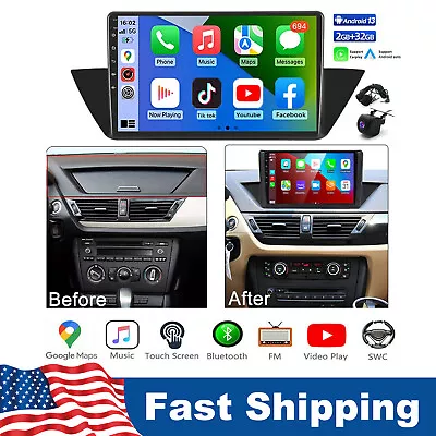 Android 13 For BMW X1 E84 2010-2016 Car Stereo Touch Screen Radio GPS Navi FM BT • $143.99