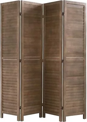 3/4/6 Panels Wood Room Divider 5.75 Ft Privacy Screen Portable Partition Screen • $93.24