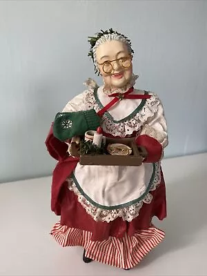 Clothtique Mrs. Clause Cookies Cocoa Tray Approx 10” UNMARKED HTF Vintage  • $29.99