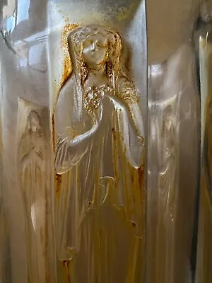 R. Lalique 6 Figurines Vase Rare 1919 Sign19.5 Cm Tallgood Condition. • £2600