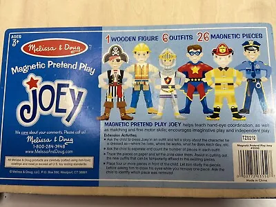 Melissa And Doug Magnetic Dress Up Toy Activity  Joey  Includes Tray • $7