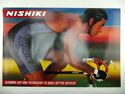 Nishiki Poster 24x36  Vintage Carbon Bike ART HUGE! NOS • $90