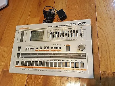 Vintage Roland TR-707 Drum Machine! FULLY Tested! W/Power Supply! FREE SHIPPING! • $1249.99