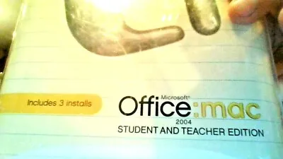 Microsoft  Office 2004 Student & Teacher Edition (MAC) 3 User License For Mac... • $47.94