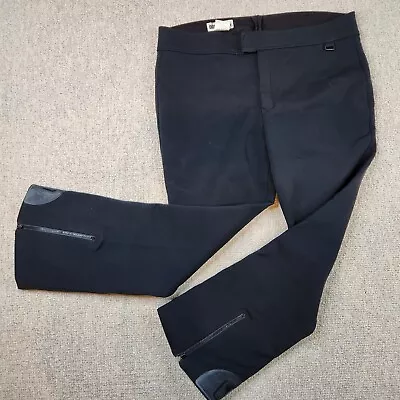 VINTAGE OBERMEYER Ski Pants Mens 40 Reg Black Wool Blend Ankle Zip Vail Snow 70s • $59.97