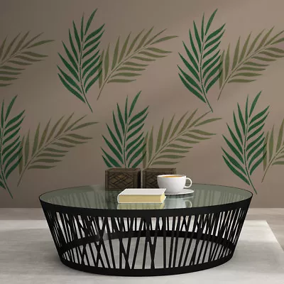 Palm Leaf Wall Stencil - Large Reusable Tropical Foliage Stencil • £14.50