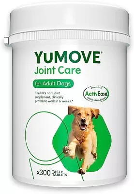 Lintbells YuMOVE Dog Joint Supplement For Stiff Older Dogs 300 Tablets • £47.99