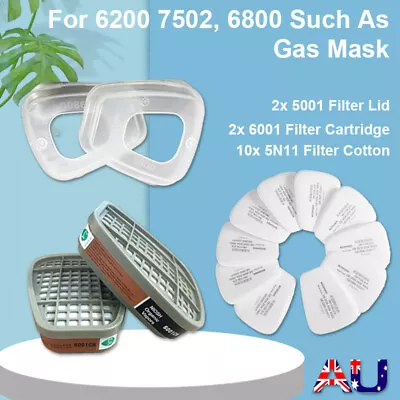 $15.89 • Buy NEW 5N11 Cotton Filter 6001CN Filter Box Replacement For 6200 6800 7502 Gas Mask
