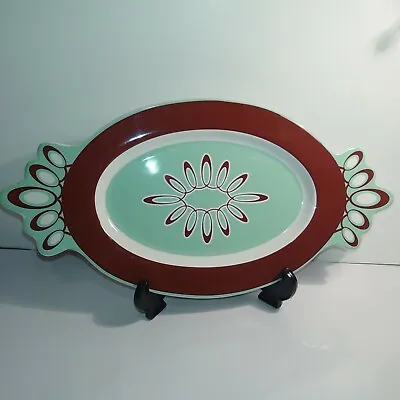 Gorham Merry Go Round Polly Put The Kettle On 2 Handle Platter 16.5  X 8  Oval • $14.99