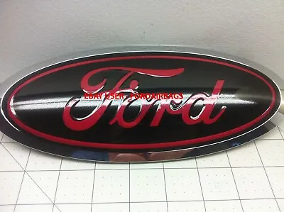 Ford F150 Emblem Overlay Decal 2021 2022 2023     RAPID LUCID RED • $23