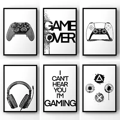 Gaming Poster Xbox Wall Art Gamer Print Games Room Art PS4 PS5 Teen Gifts • £3.96