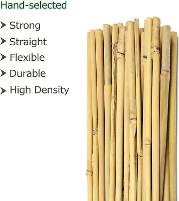 NIF NEW Natural Bamboo Stakes 6 Feet Eco-Friendly Garden Stakes Plant  20 Pack • $18.39