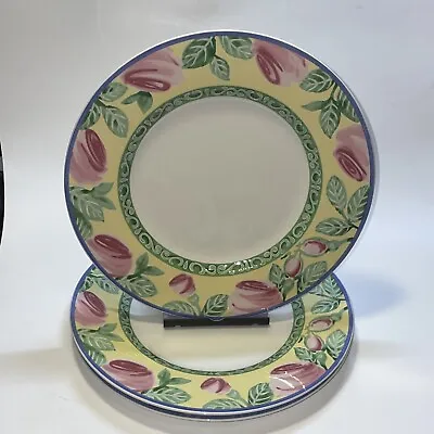 Villeroy & Boch Switch Summerhouse A Rose 🌹 Set Of 3 Dinner Plates 10 1/2   • $67.99