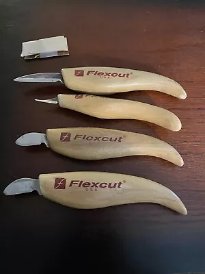 Lot Of 4 Flexcut Ash Ergonomic Woodcarving Tools • $29.99