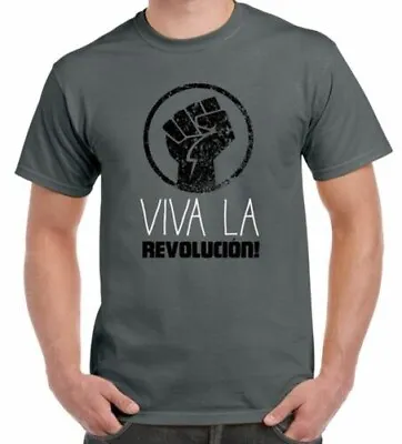 Viva La Revolution Cuba Men's T-Shirt - Che Guevara Marx Communism • $16.12