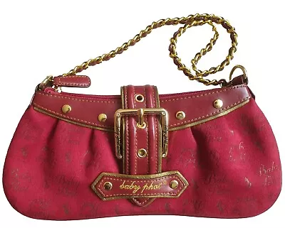 Baby Phat Red & Gold Y2K Shoulder Bag • £39.99