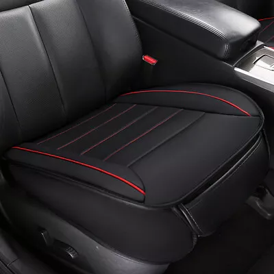 1Pc Black Leather Car Seat Cover Full Surround Pad Mat Auto Front Chair Cushion • $20.22