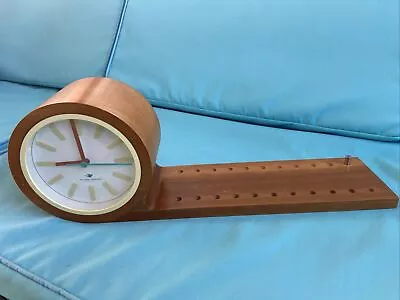 MICHAEL GRAVES DESIGN MAPLE BOOKSHELF SHELF CLOCK (Missing Book Supports) • $30