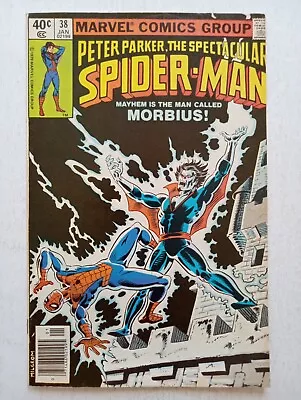 Marvel Peter Parker The Spectacular Spider-Man #38 Bronze Age 1979 Comic Morbius • £7.91