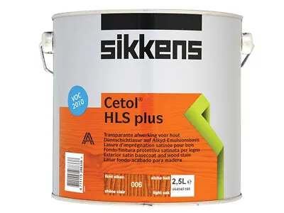 £70.22 • Buy Sikkens Cetol HLS Plus Translucent Woodstain Light Oak 2.5 Litre SIKCHLSPLO25