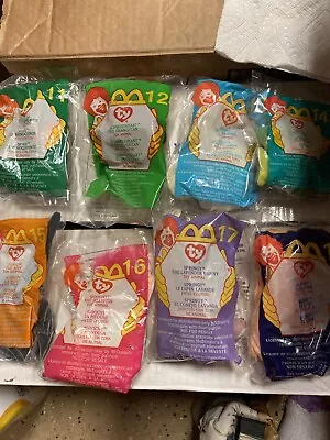 TY Beanie Babies 2000 LOT Of 8 McDonalds Happy Meal Toys Unopened NEW 11-18 • $9.90