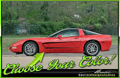 Rocker Side Racing Stripes Fits Z06 5 1997-2004 C5 Corvette • $54.99