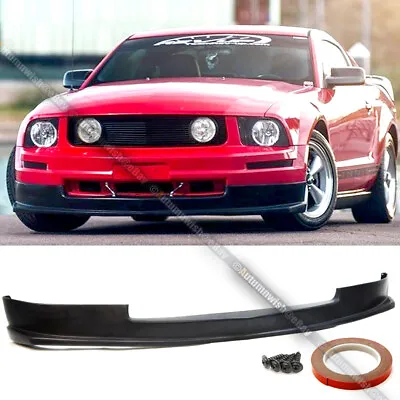 For 05-09 Ford Mustang V6 Sport Style Urethane Front Bumper Chin Lip Body Kit • $119.99