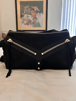 BOTKIER Original Trigger  Satchel Large Black W/ Zips & Studs Logo Bag • $190