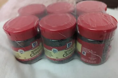 6 Pack McCormick Whole Cloves Hand Selected  Sealed 0.62 Oz Best By 8/27 • $36.99