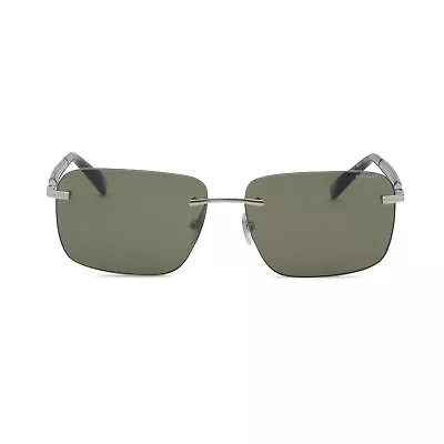£342.38 • Buy Chopard Shiny Grey & Green Aviator Sunglasses 95217-0470