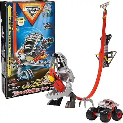 MONSTER JAM ThunderROARus Drop Playset With Exclusive Monster Truck USA Seller • $99.99