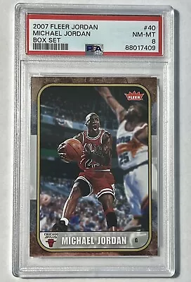 2007 Fleer Michael Jordan Box Set Michael Jordan #40 HOF PSA 8 Chicago Bulls • $29.99